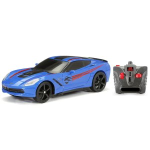 Adventure Force (1 24) Chevrolet Corvette C7 Battery Remote Control Blue Sports Car, 2423-1B3 Child