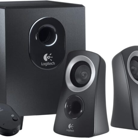 Logitech Z313 2.1 Multimedia Speaker System with Subwoofer, Full Range Audio, 50 Watts Peak Power, Strong Bass, 3.5mm Inputs, PC/PS4/Xbox/TV/Smartphone/Tablet/Music Player - Black