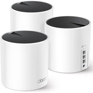 TP-Link Deco X55 AX3000 WiFi 6 Mesh System - Covers up to 6500 Sq.Ft, Replaces Wireless Router and Extender, 3 Gigabit Ports per Unit, Supports Ethernet Backhaul, Deco X55(3-Pack)