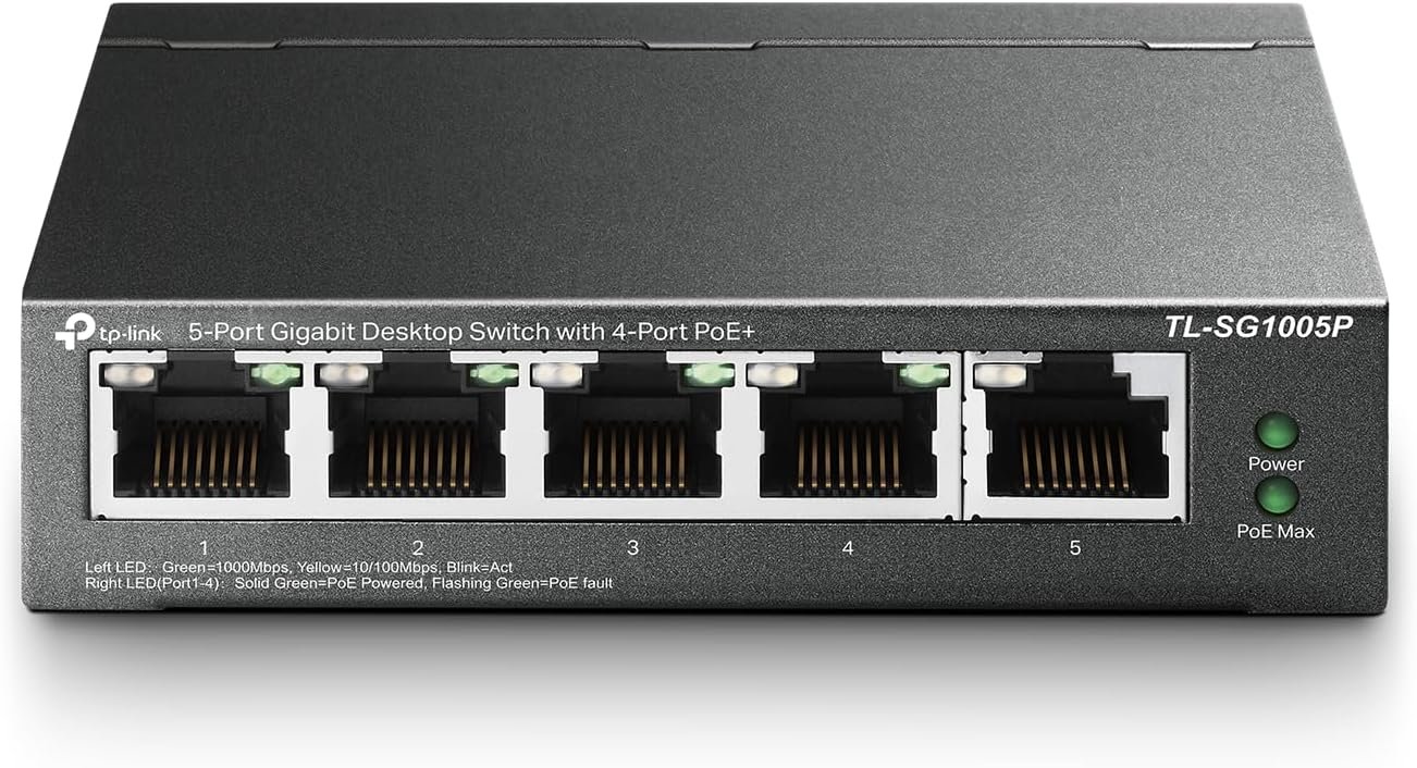 TP-Link TL-SG1005P, 5 Port Gigabit PoE Switch